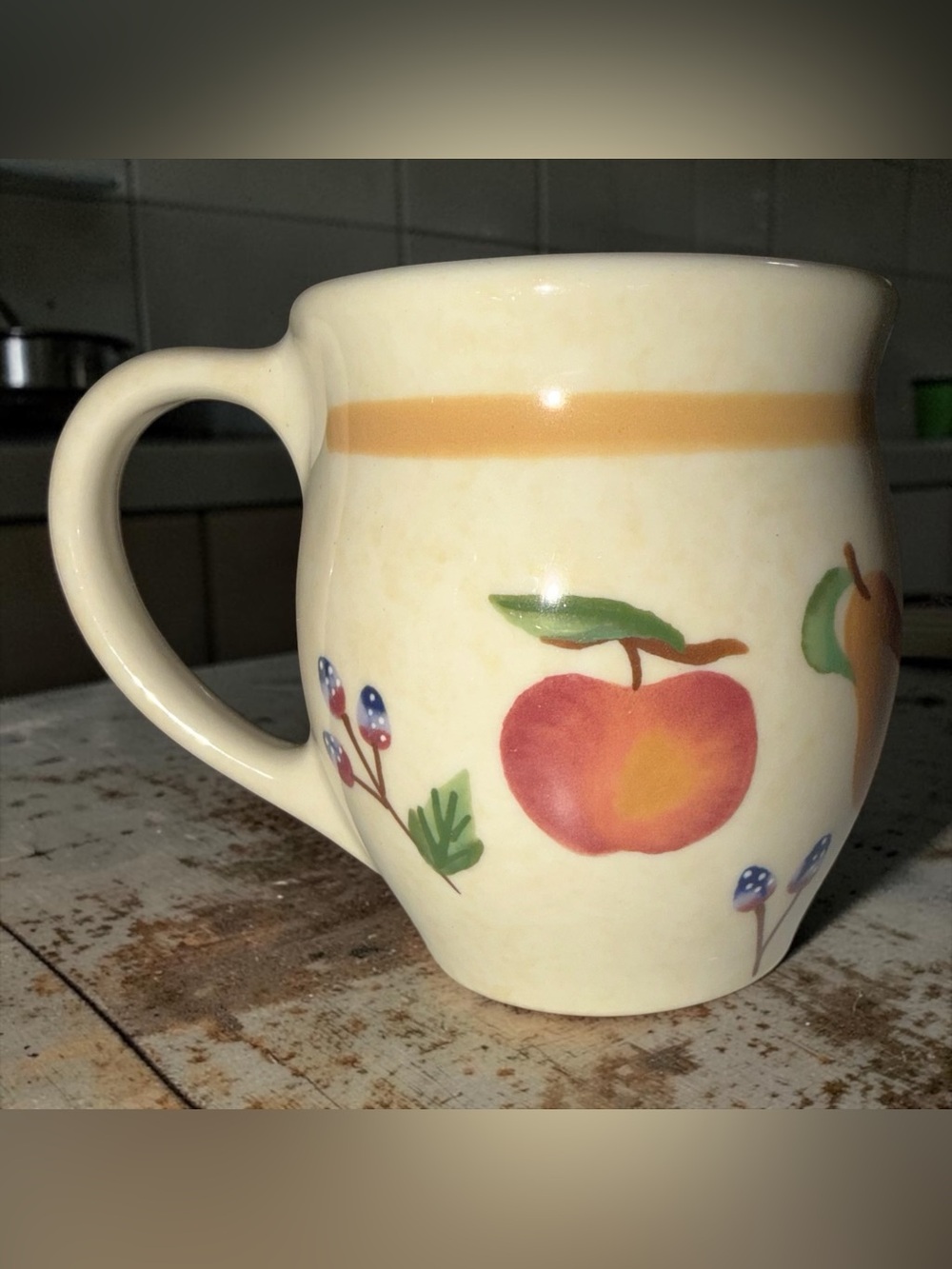 Longaberger Ceramic Fruit Mug
